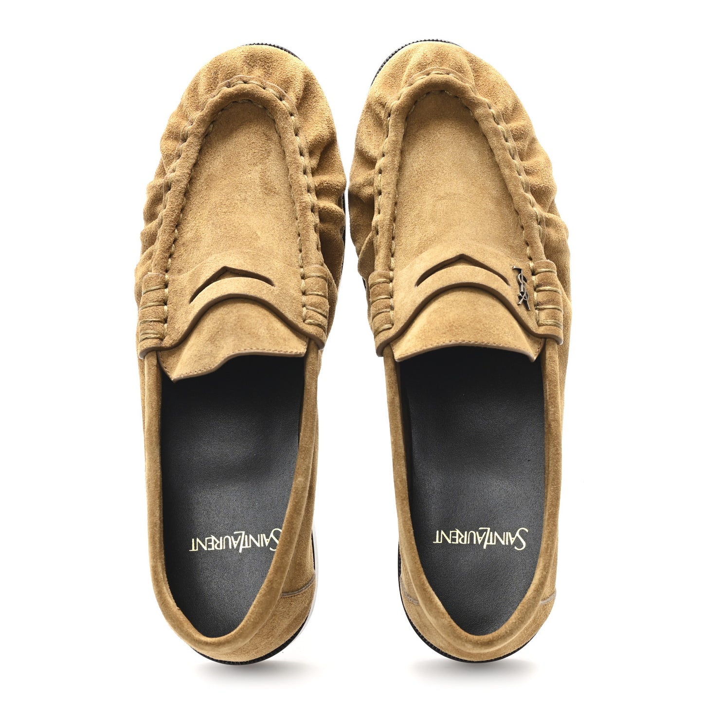 Suede Le Loafer 15 Penny Slippers 39.5 Cuoio