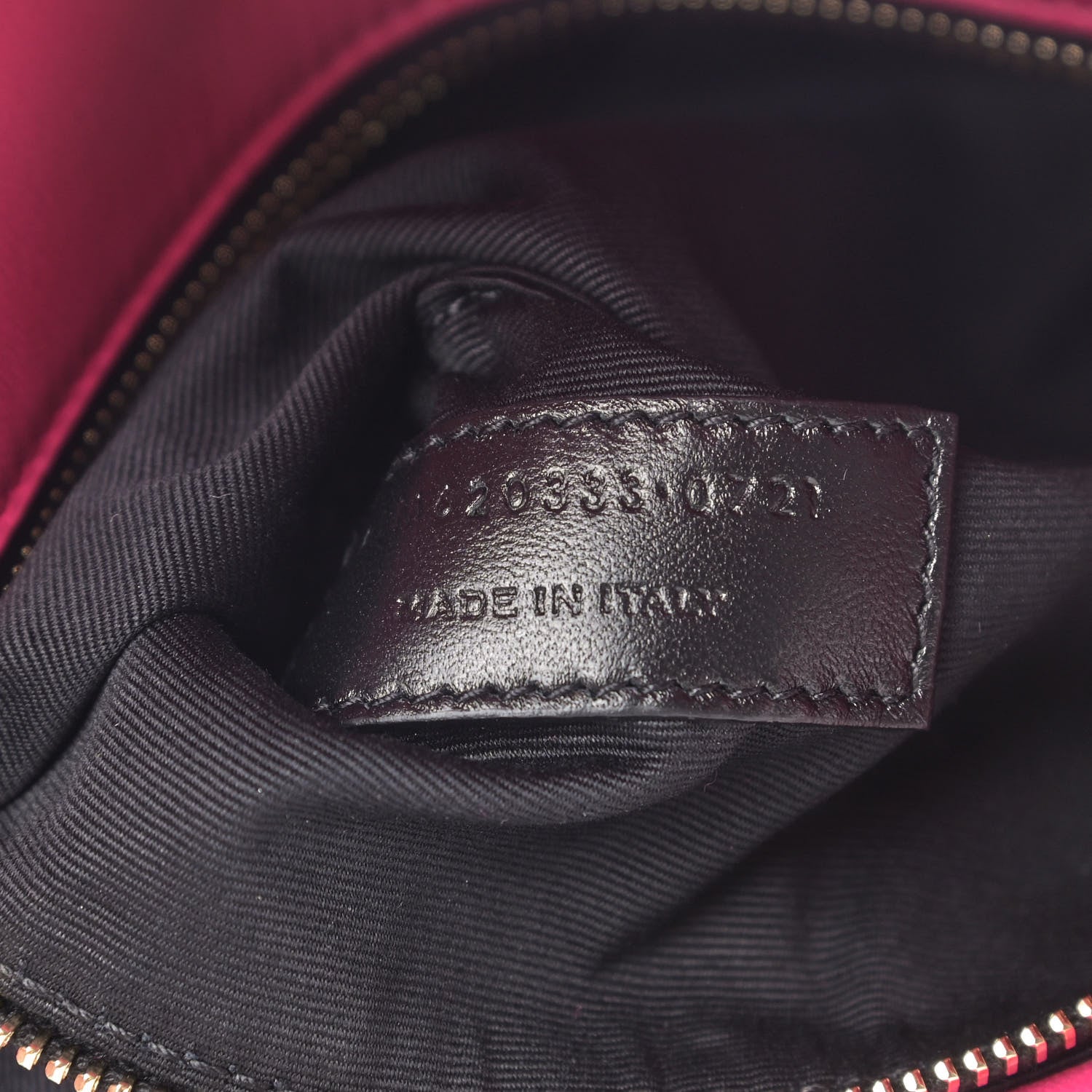 Saint Laurent Boucle Tweed Quilted Toy Loulou Puffer Monogram Chain Satchel Magenta 9 of 9