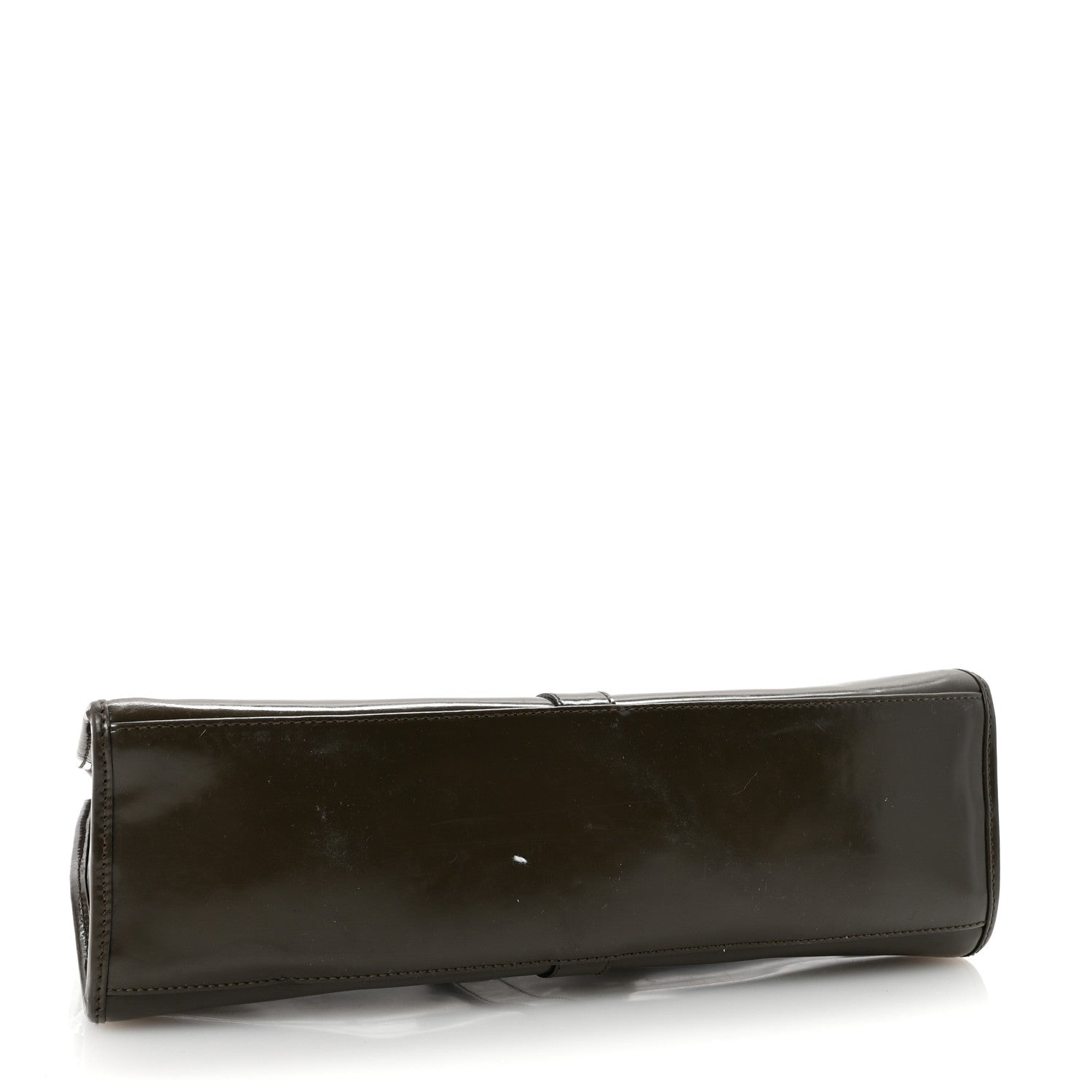 Gucci Patent Bardot Shoulder Bag Olive Green 4 of 10