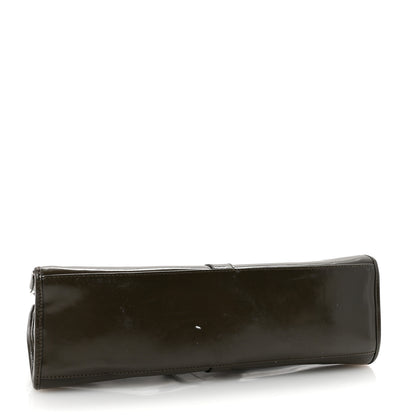 Gucci Patent Bardot Shoulder Bag Olive Green 4 of 10