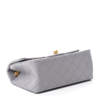Chanel Aged Calfskin Quilted 2.55 Reissue Mini Flap Grey 4 of 11