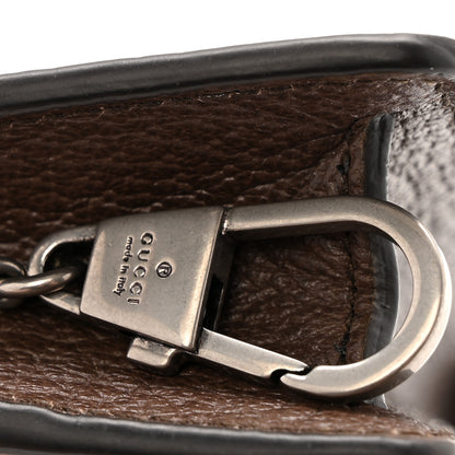 Gucci Monogram Jumbo GG Textured Dollar Calfskin Super Mini Dionysus Shoulder Bag Camel Ebony New Acero 12 of 12
