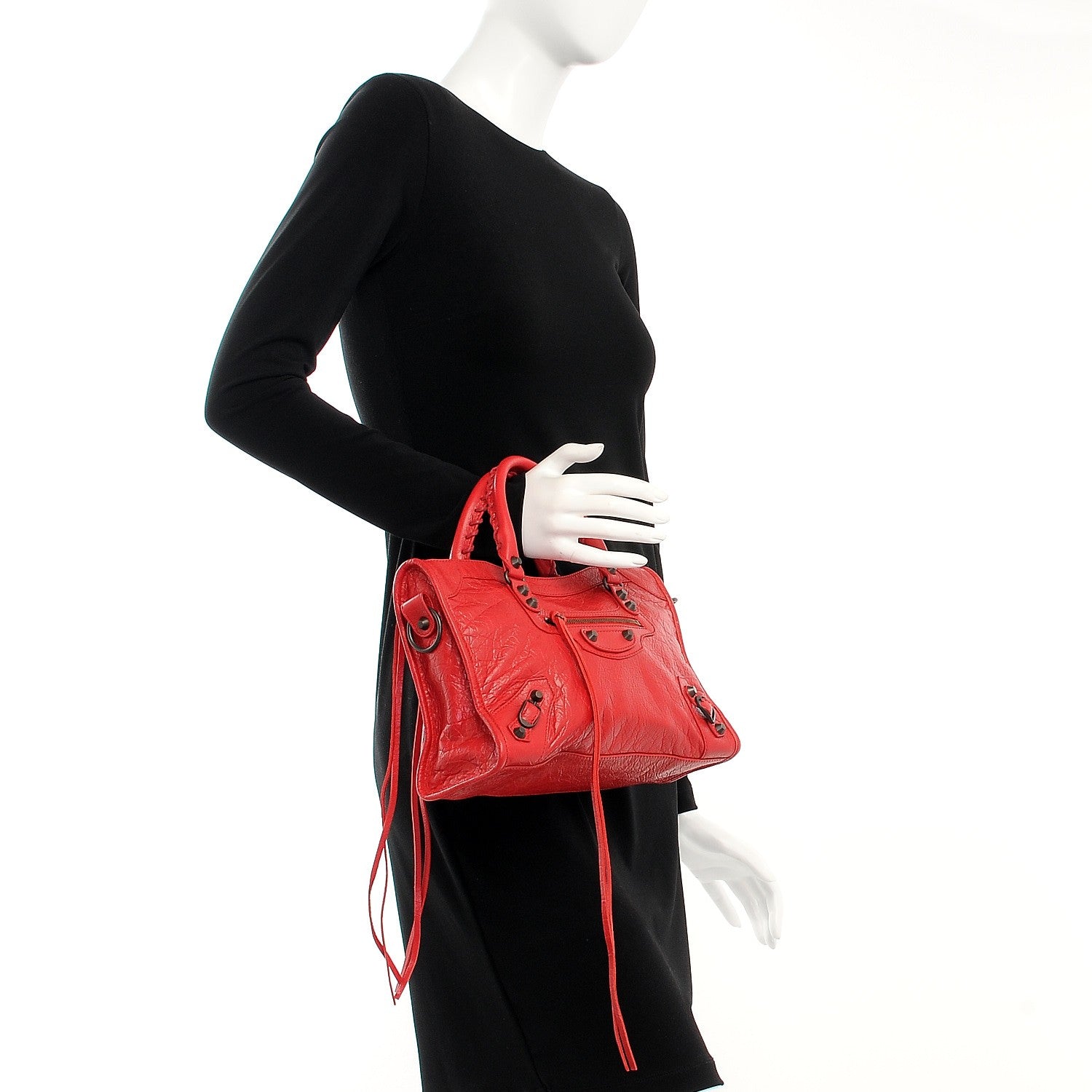 Balenciaga Agneau Classic Hardware S City Rouge Cardinal 3 of 8