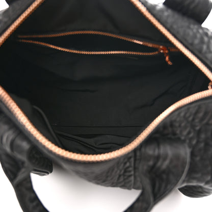 Alexander Wang Pebbled Lambskin Rocco Black Rose Gold Hardware 5 of 10