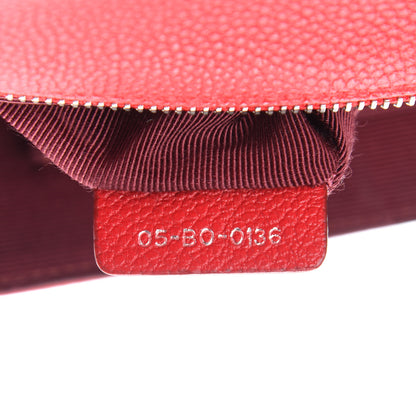 Christian Dior Grained Calfskin Medium Diorama Flap Bag Red 10 of 11