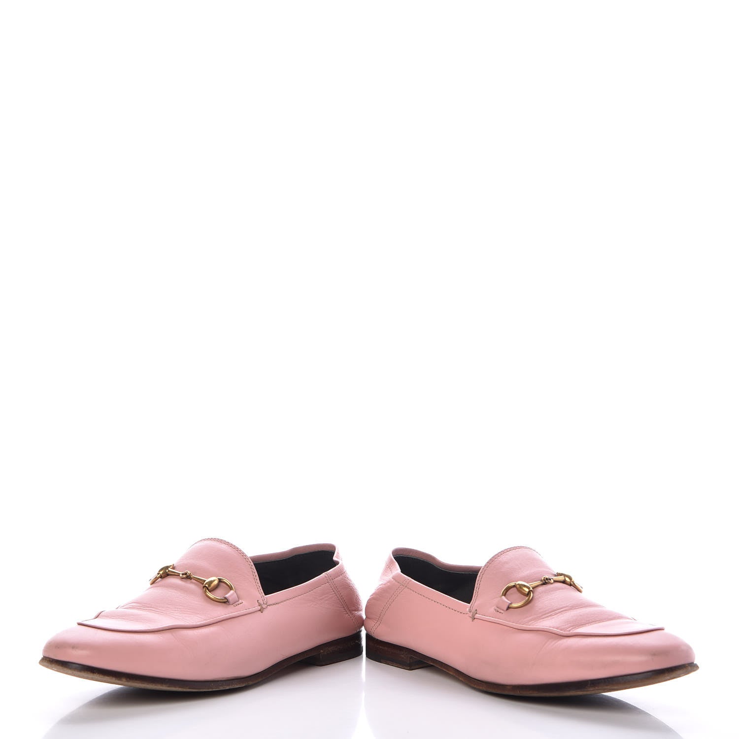 Gucci Lambskin Womens Brixton Horsebit Loafers 37.5 Perfect Pink 6 of 18