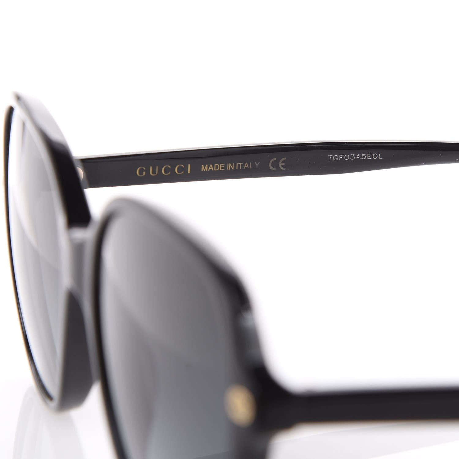 Gucci Acetate Square Frame GG0092S Sunglasses Black 5 of 7