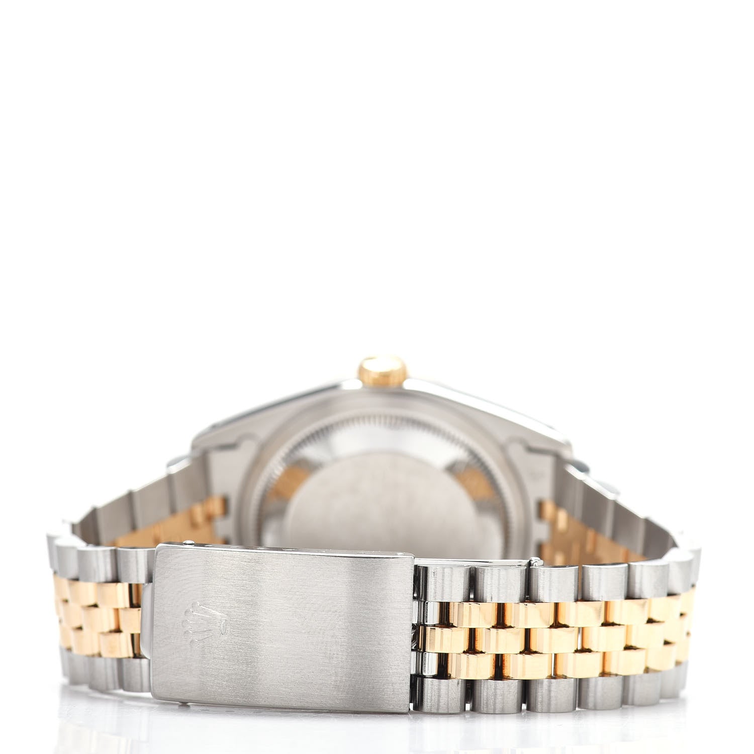 Rolex Stainless Steel 18K Yellow Gold Diamond 36mm Oyster Perpetual Datejust Watch Champagne 16233 3 of 4