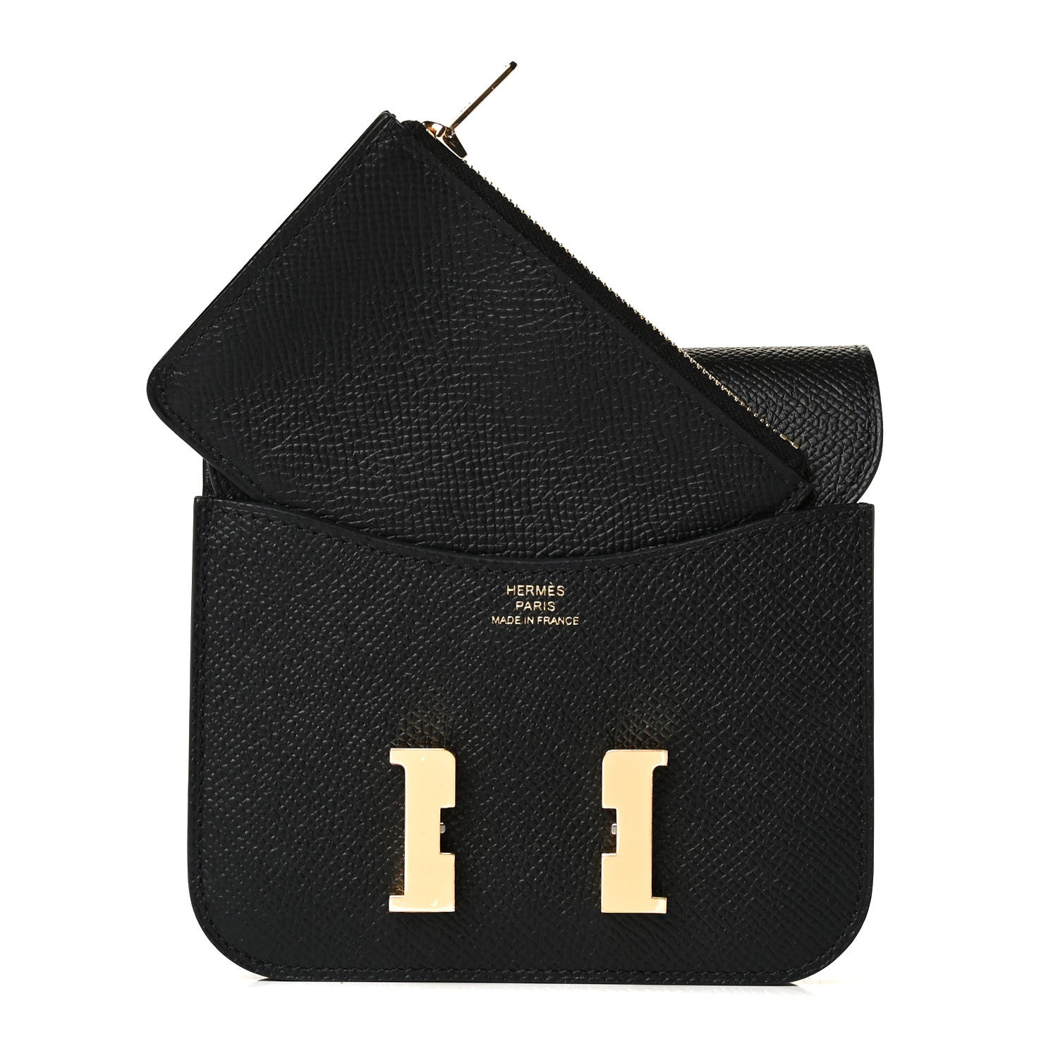 Hermes Epsom Constance Slim Wallet Black 2 of 5