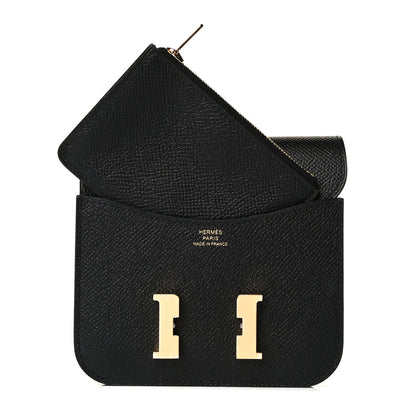 Hermes Epsom Constance Slim Wallet Black 2 of 5