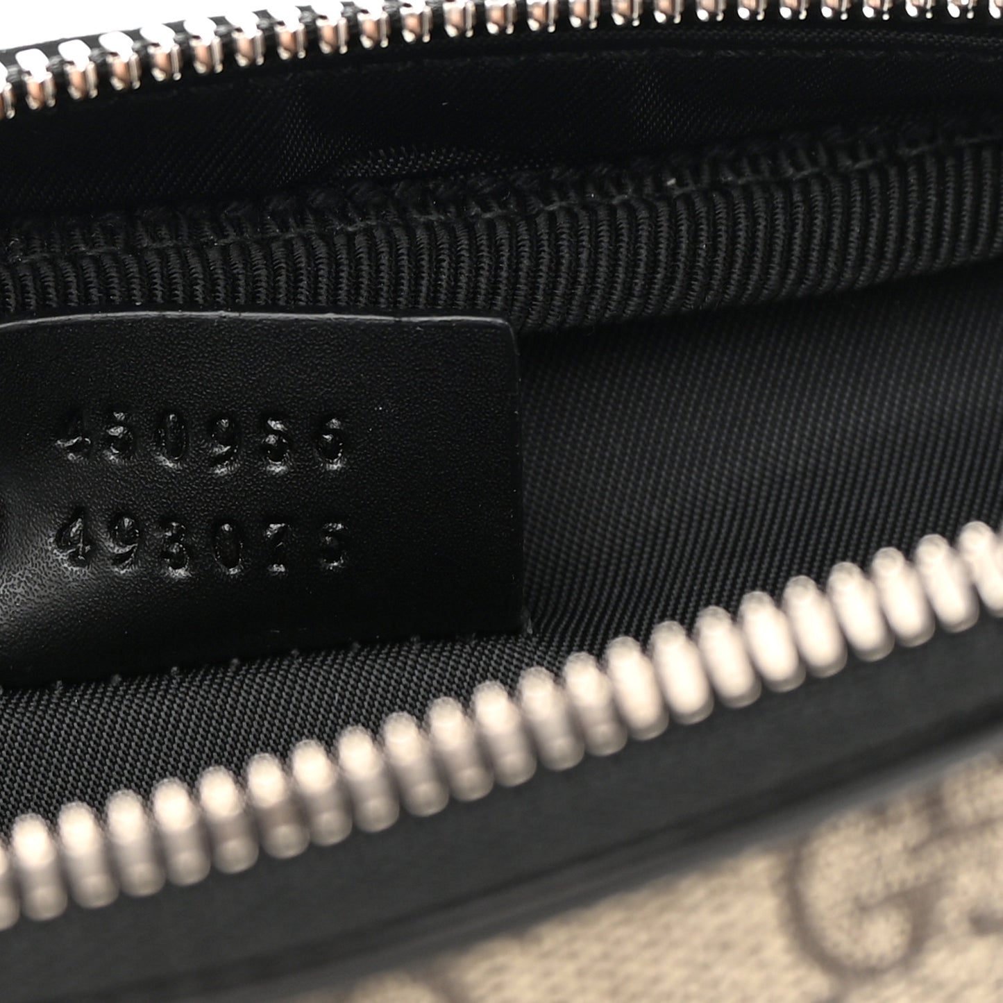 GG Supreme Monogram Web Belt Bag Black
