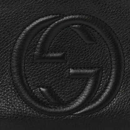 Gucci Pebbled Calfskin Soho Wristlet Black 9 of 11