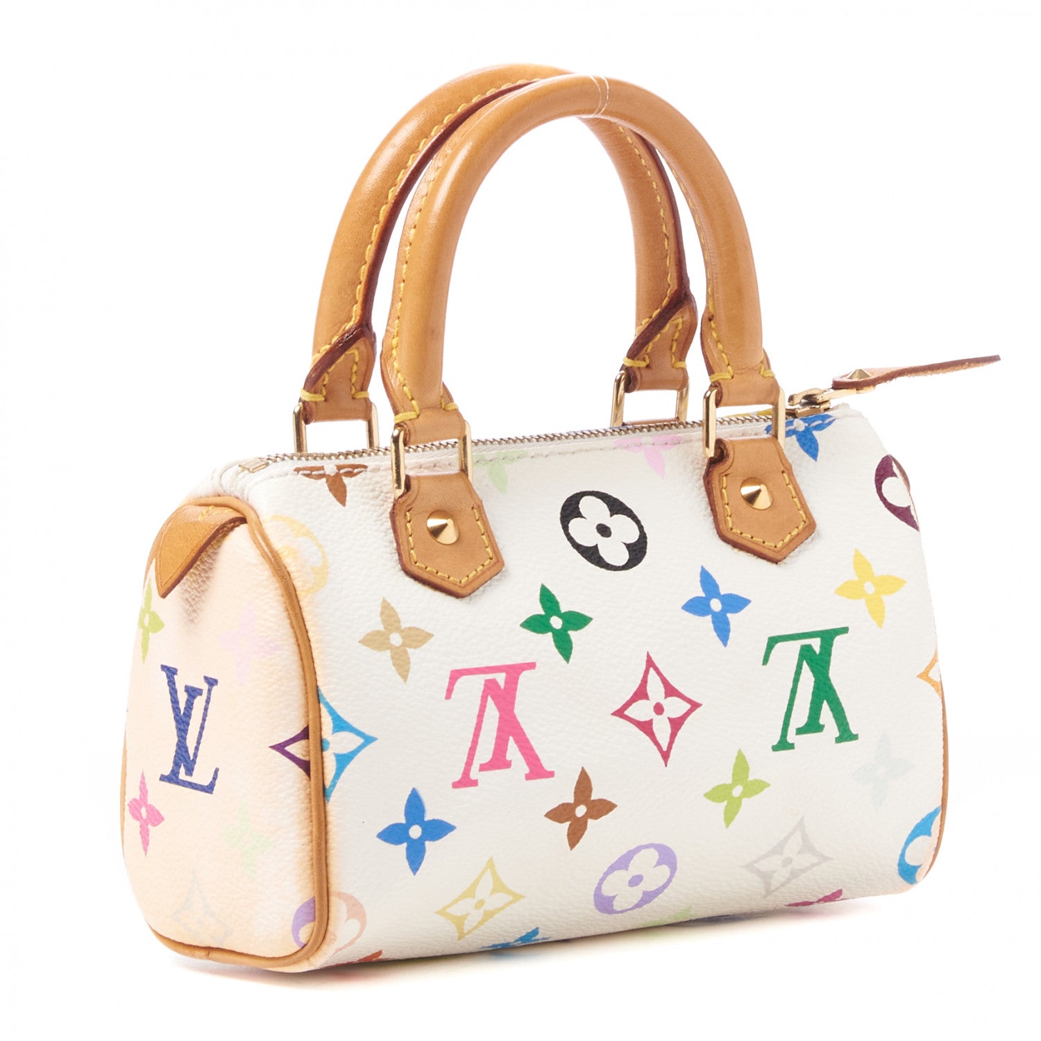 Louis Vuitton Monogram Multicolor Mini Sac HL Speedy White 3 of 8