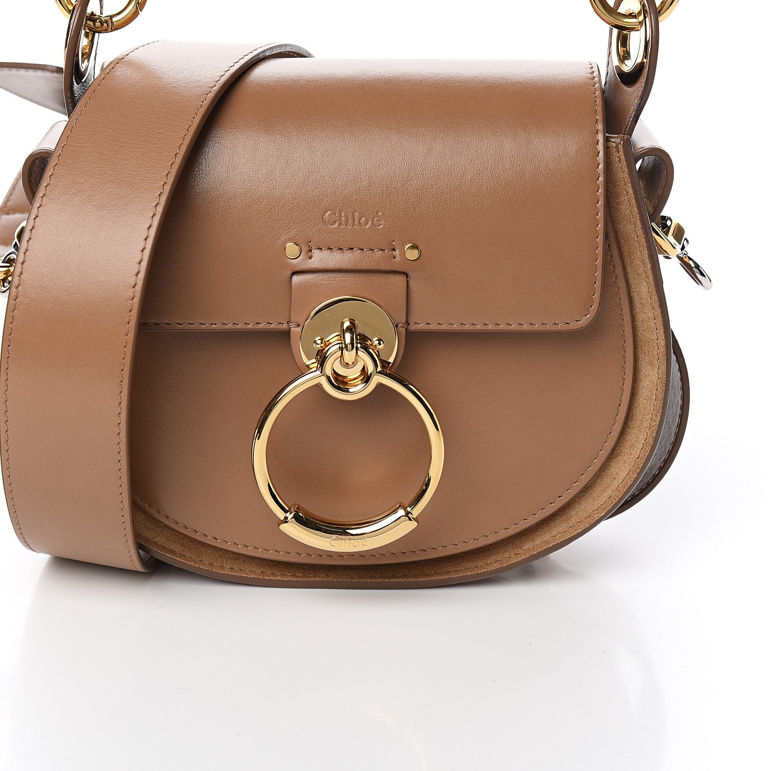 Chloe Calfskin Small Tess Bag Nut 9 of 9