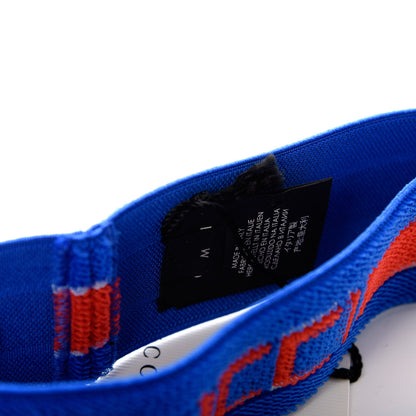 Gucci Cotton Logo Headband and Wrist Set M Blue Orange 3 of 5