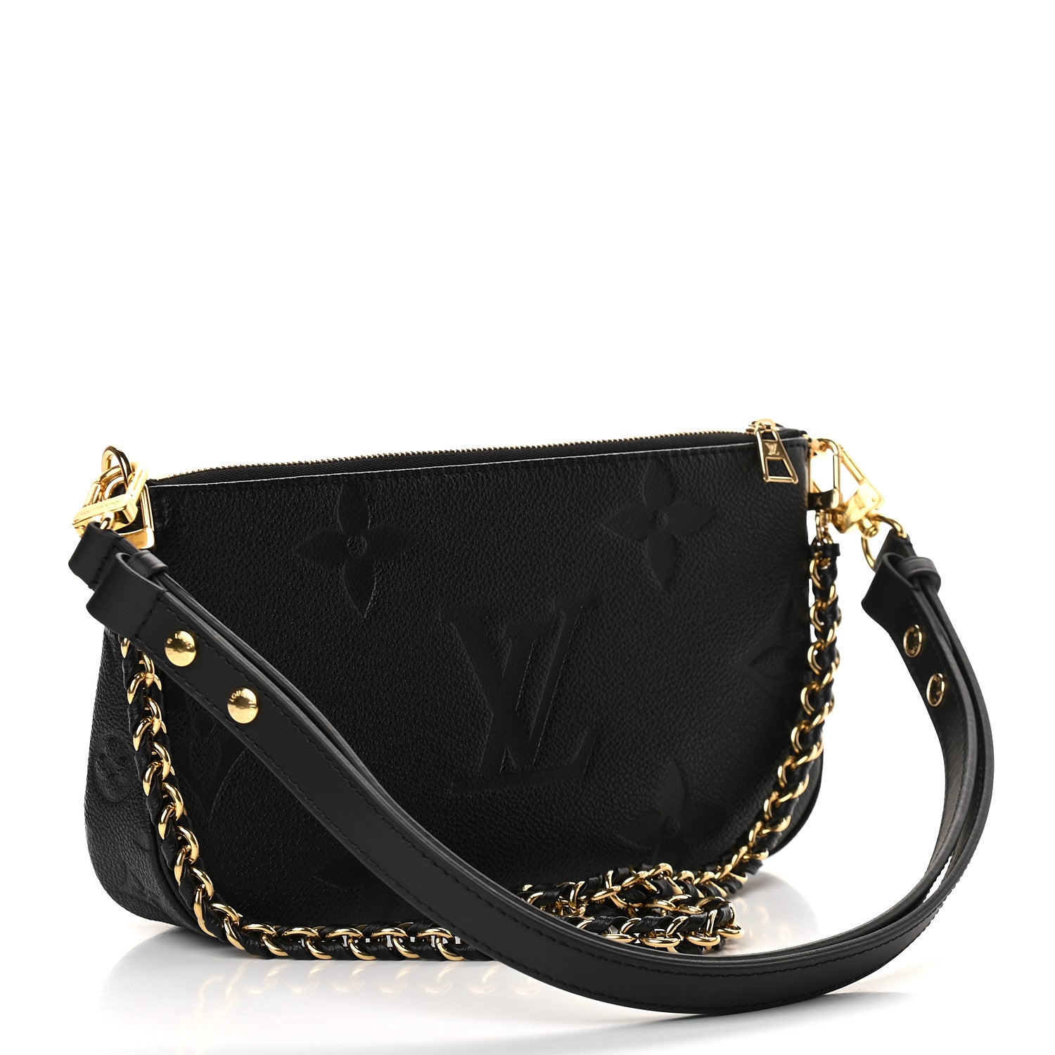 Louis Vuitton Empreinte Monogram Giant Multi Pochette Accessories Black 3 of 9