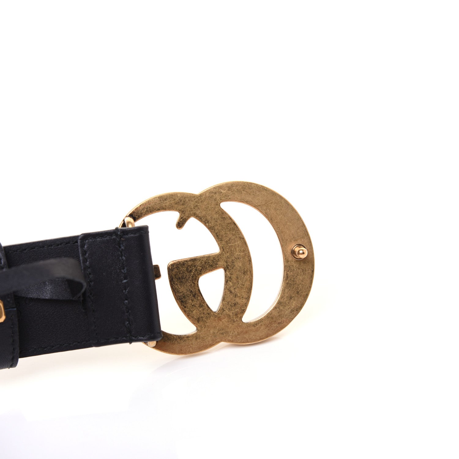 Gucci Calfskin Double G 40mm Belt 75 30 Black 5 of 6
