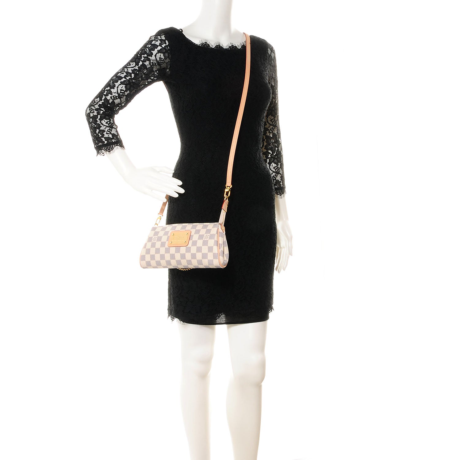 Louis Vuitton Damier Azur Eva Clutch 2 of 8