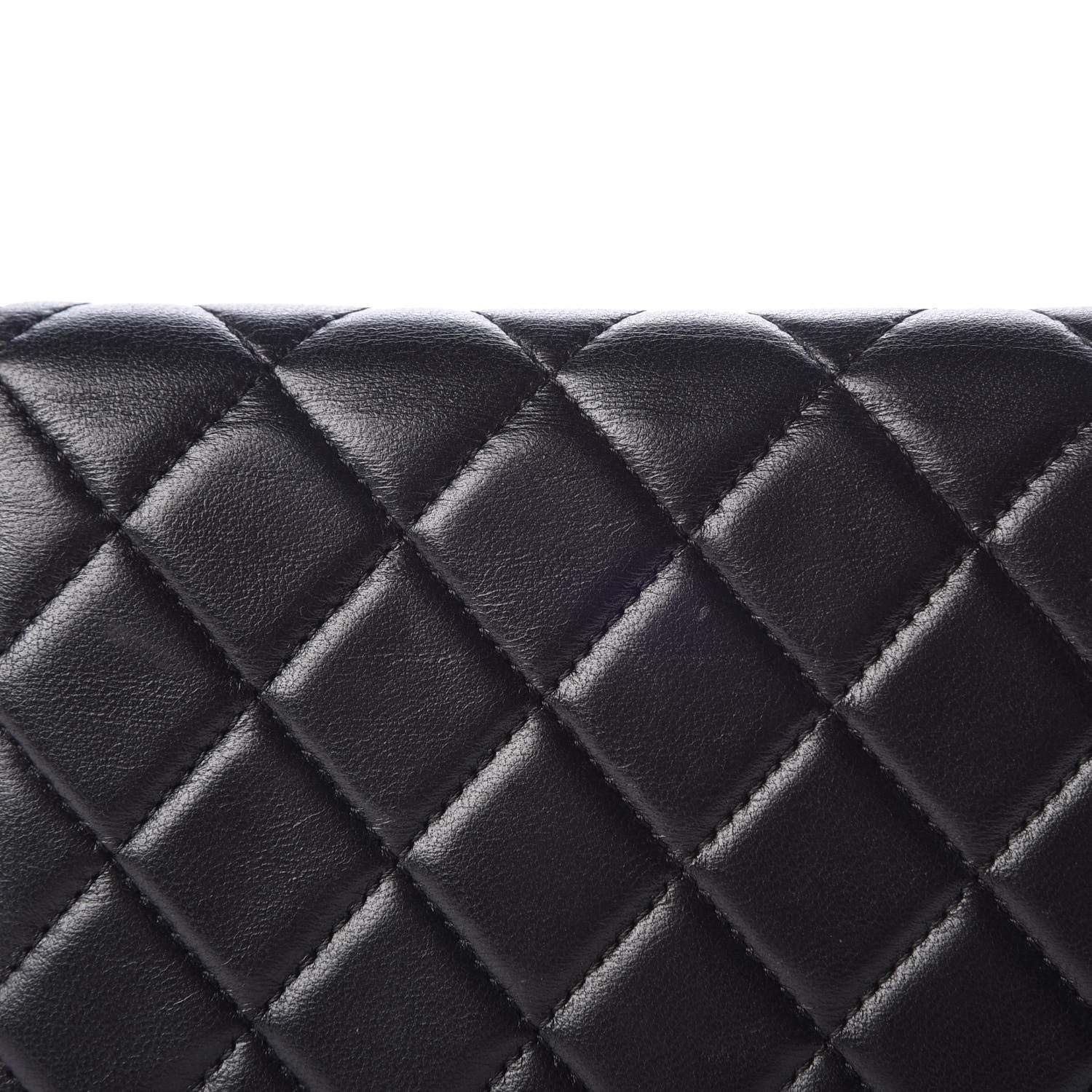 Chanel Lambskin Quilted Boy Yen Wallet Black 9 of 13