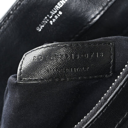 Saint Laurent Calfskin Y Quilted Monogram Large Loulou Chain Satchel Black 7 of 12