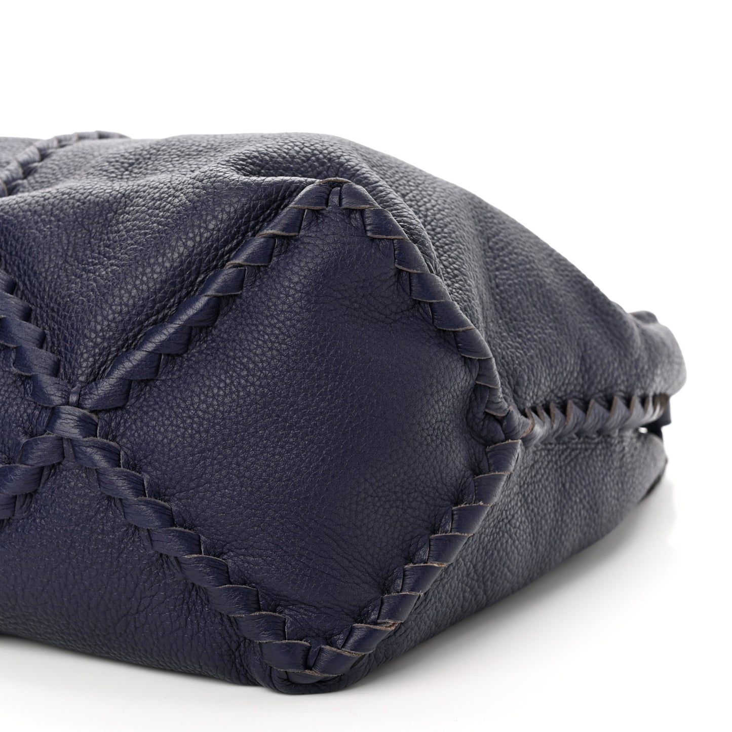 Washed Cervo Deerskin Hobo Denim