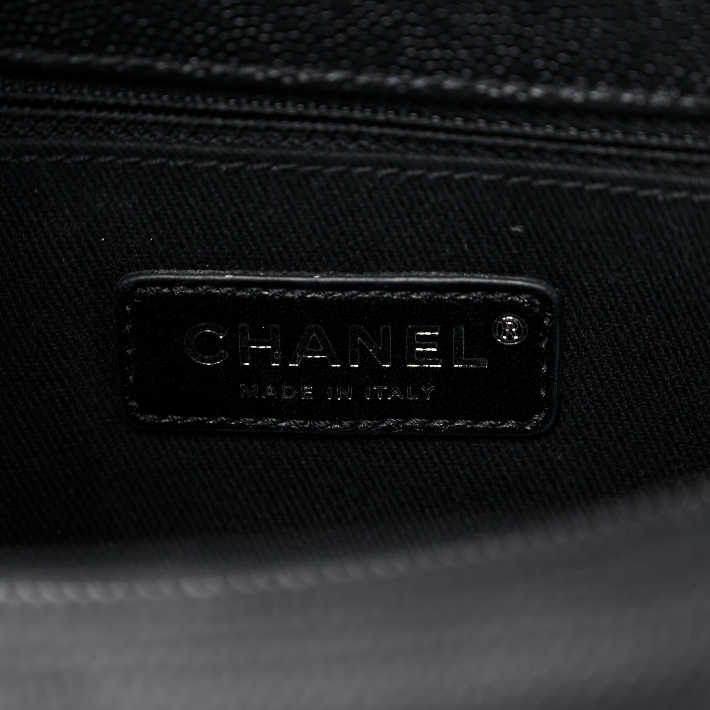 Caviar Chevron Quilted Small Coco Handle Flap So Black