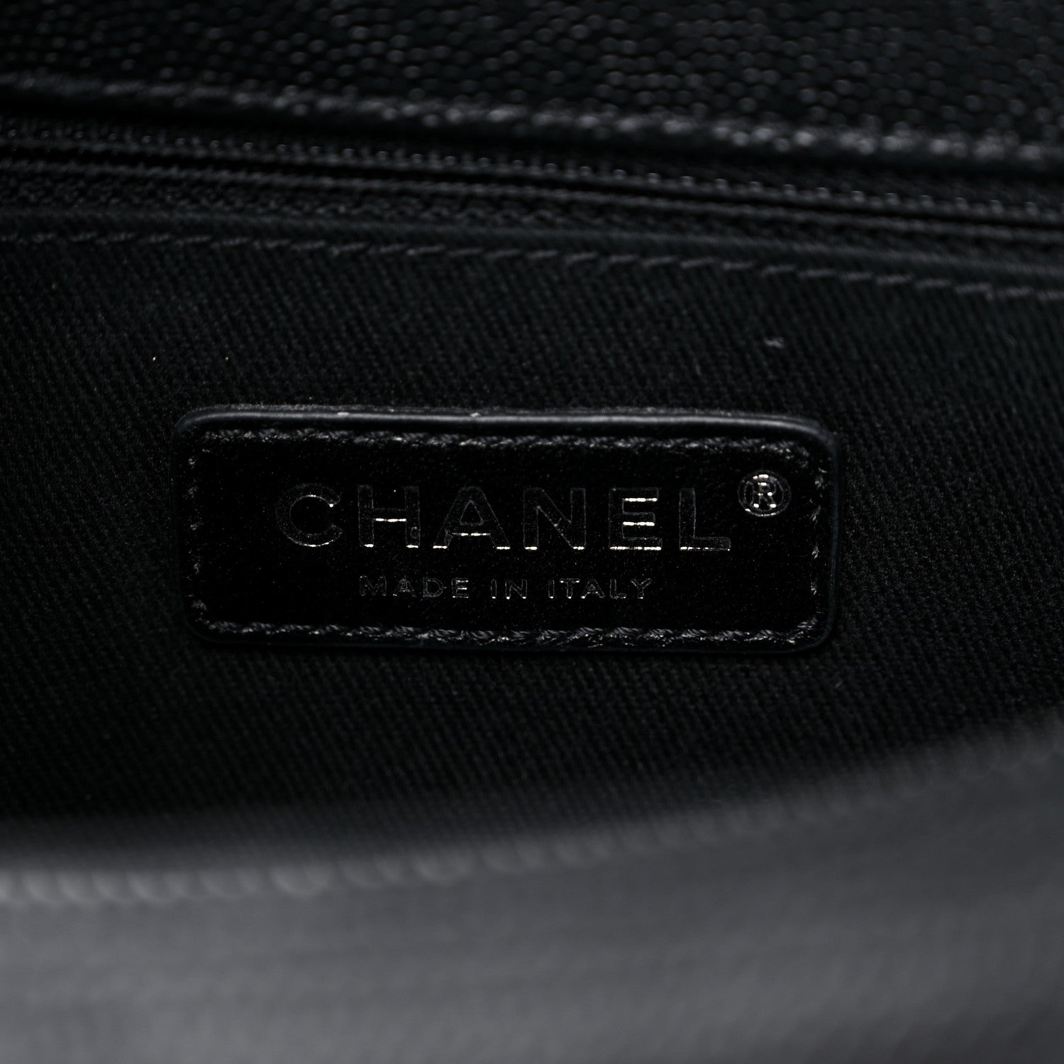 Chanel Caviar Chevron Quilted Small Coco Handle Flap So Black 6 of 13
