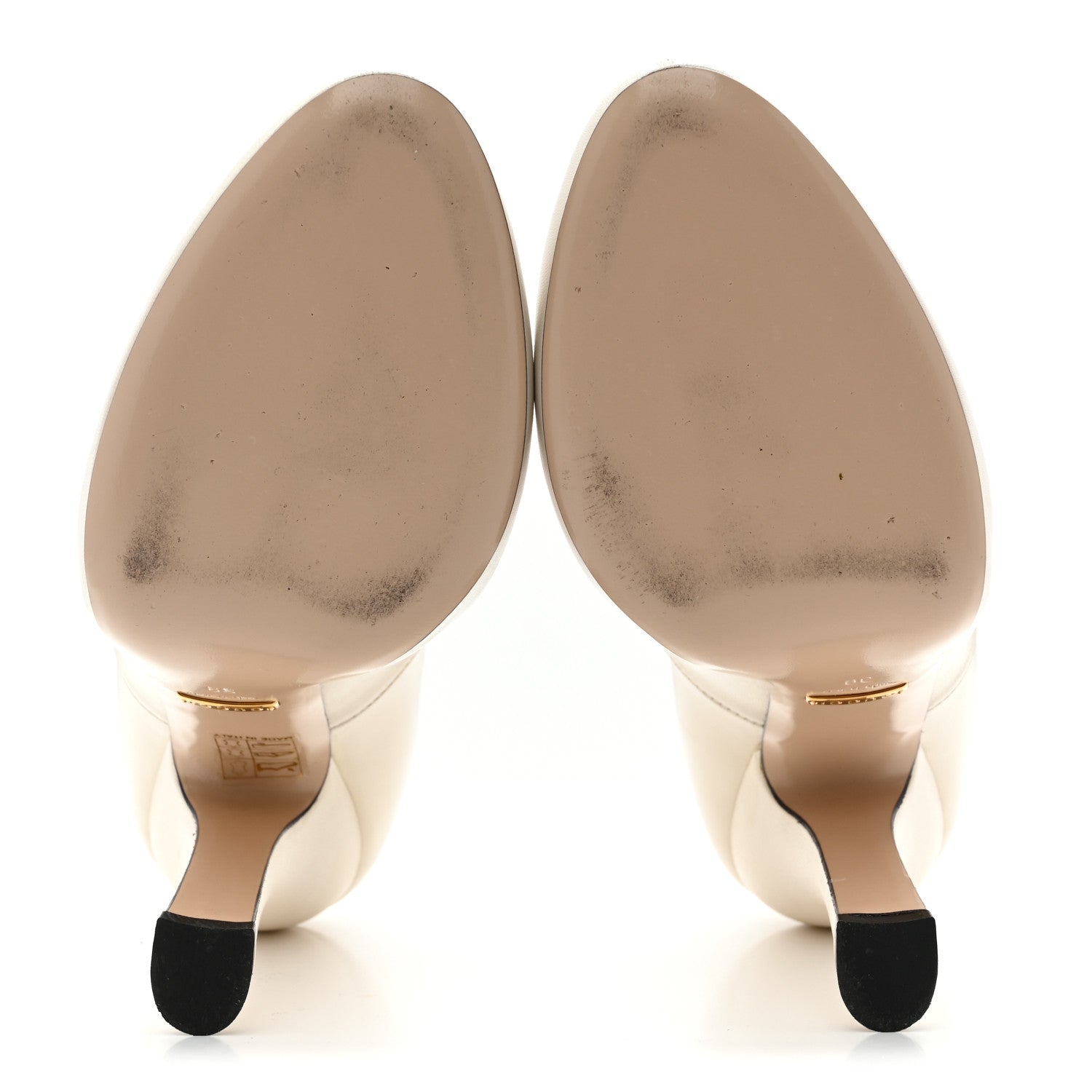 Gucci Malaga Kid Lesley Mary Jane Pumps 39 Mystic White 6 of 10