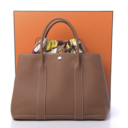 Hermes Vache Country Garden Pouch 36 MM Gold 11 of 11