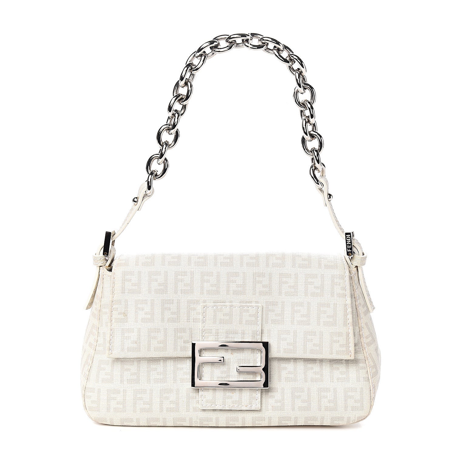Fendi Zucchino Spalmati Forever Mini Mama Baguette White 1 of 10