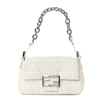 Fendi Zucchino Spalmati Forever Mini Mama Baguette White 1 of 10