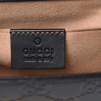Gucci Guccissima Small Padlock Shoulder Bag Black 6 of 16