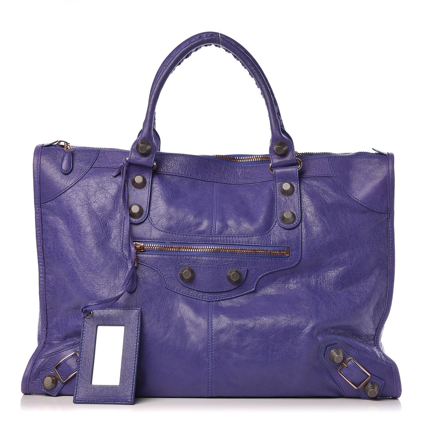Agneau Giant 21 Rose Gold Hardware Weekender Bleu Lavande