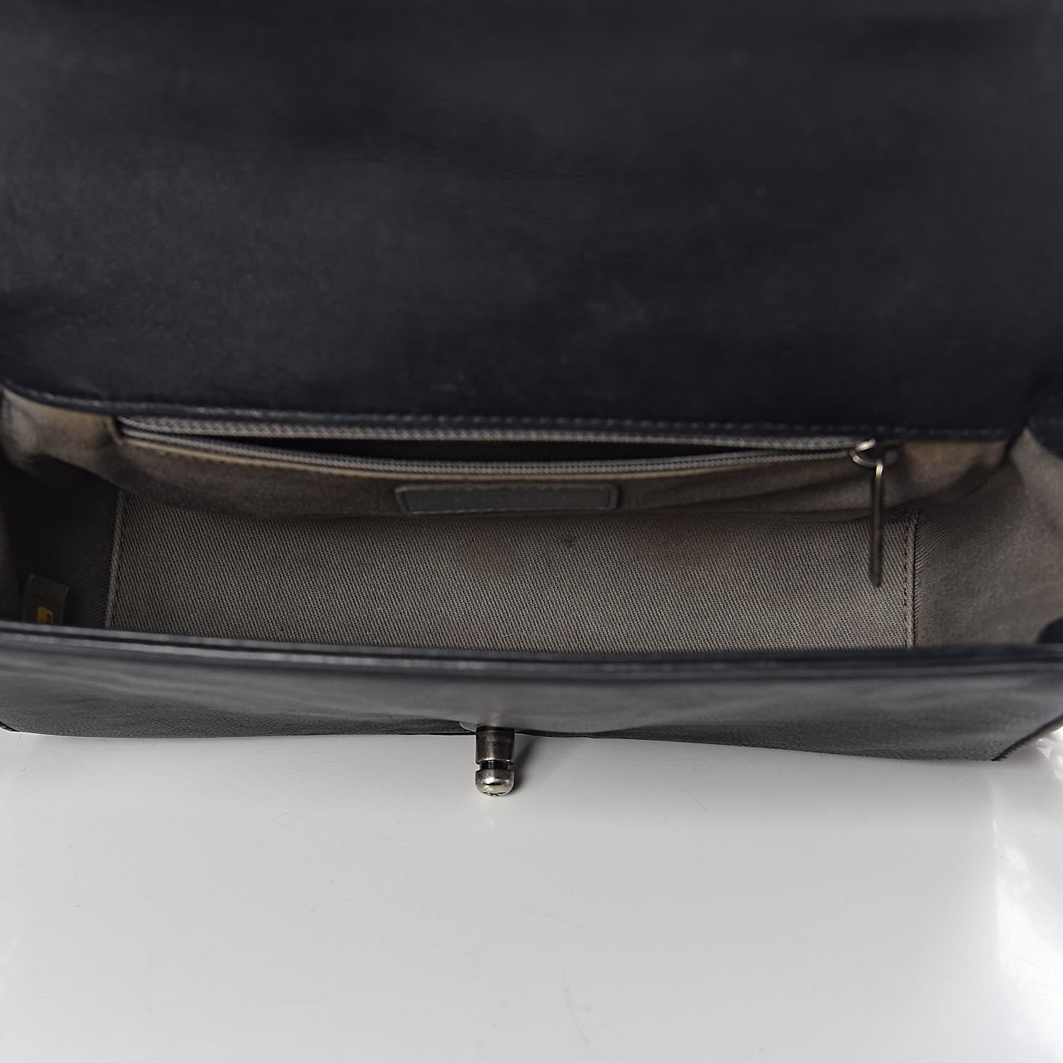 Chanel Glazed Calfskin Quilted Medium Boy Flap Black 6 of 24