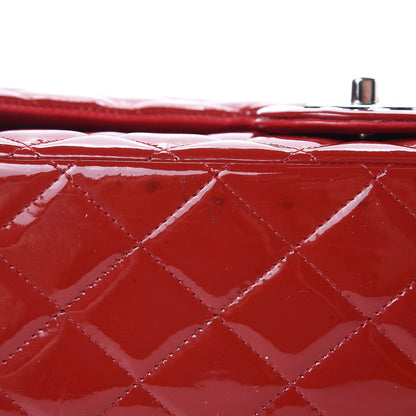 Chanel Patent Quilted Maxi Double Flap Red 14 of 18