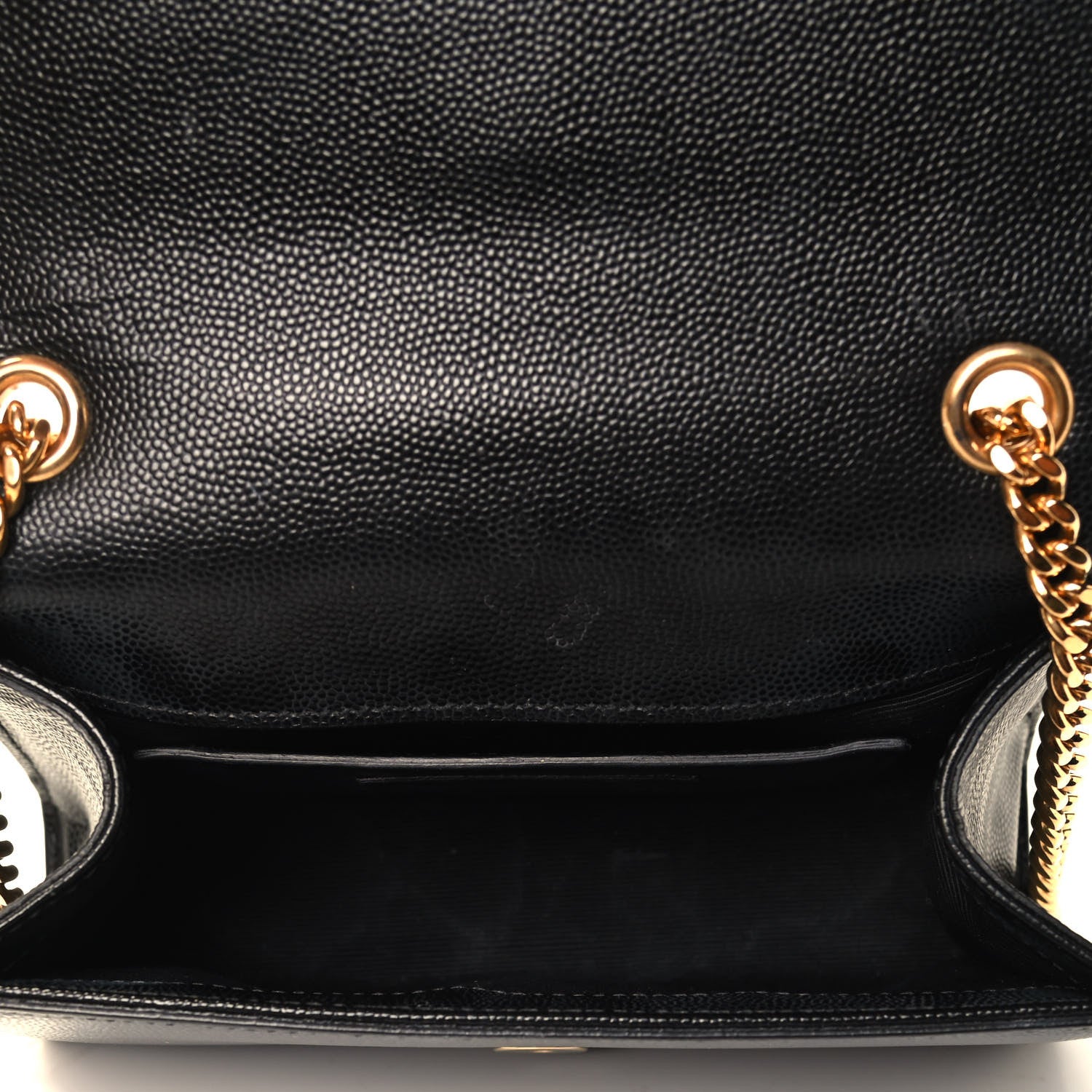 Saint Laurent Grain De Poudre Small Monogram Kate Satchel Black 4 of 4