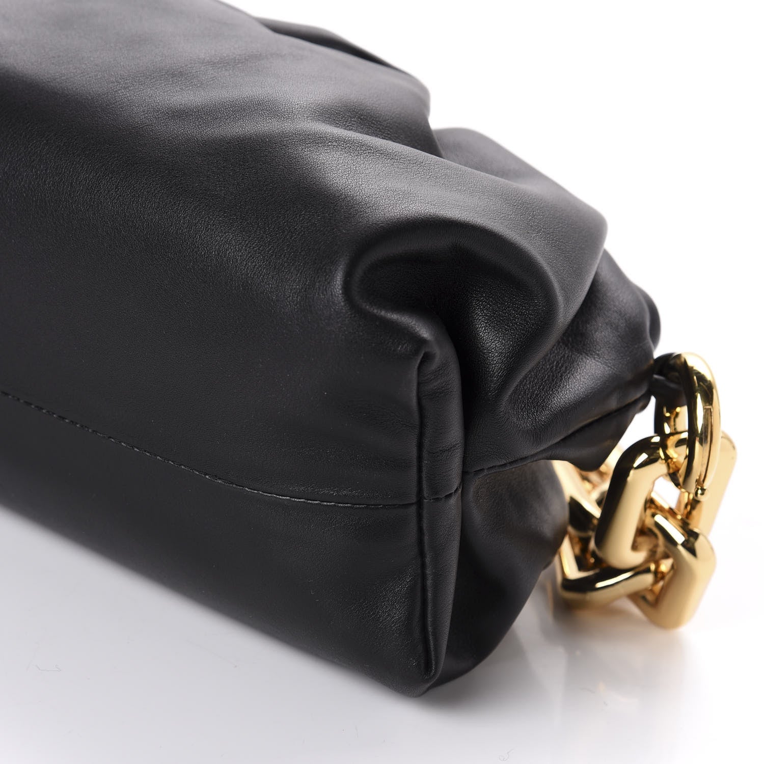 Bottega Veneta Calfskin The Pouch Chain Black 7 of 10