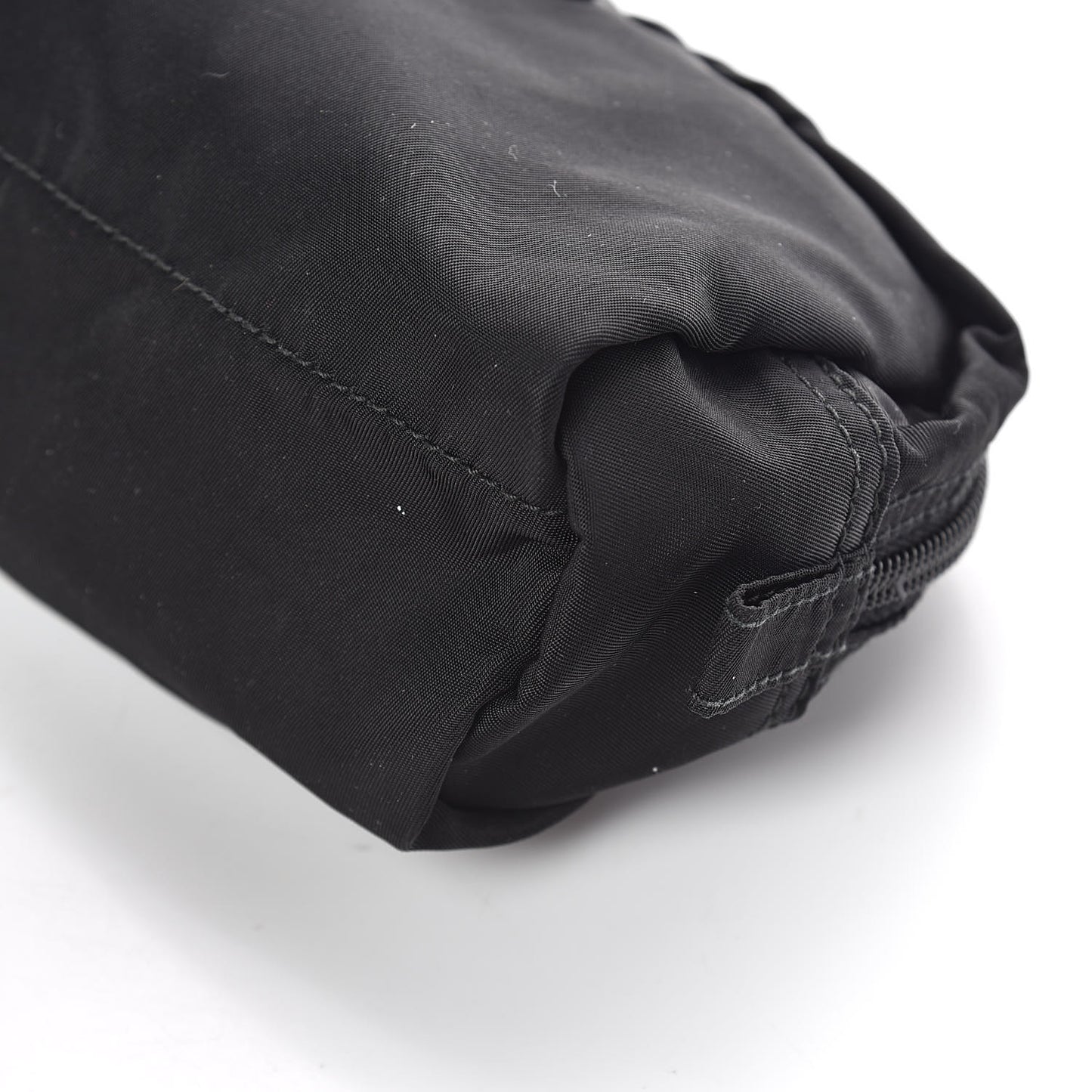 Nylon Tessuto Cosmetic Pouch Black