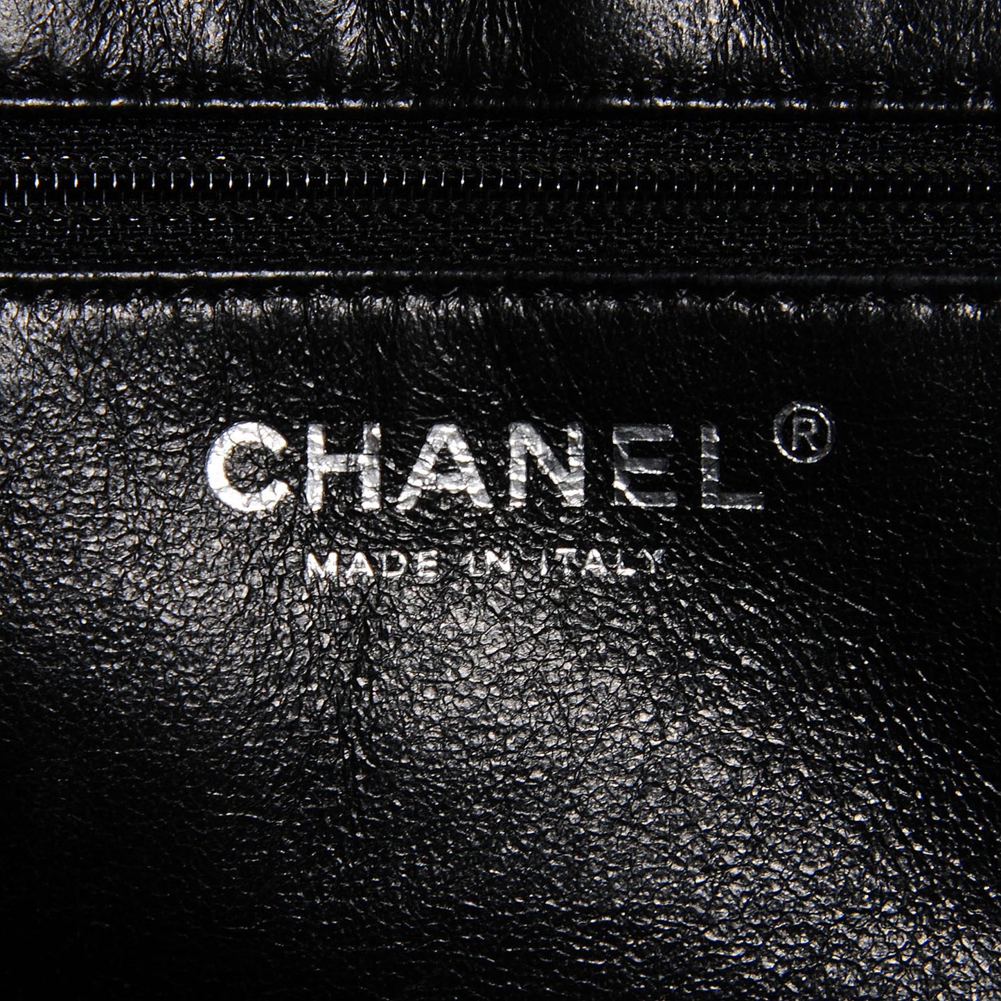 Caviar Half Moon Large Flap Black