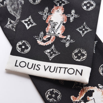 Louis Vuitton Silk Catogram Classic Bandeau Black 3 of 5