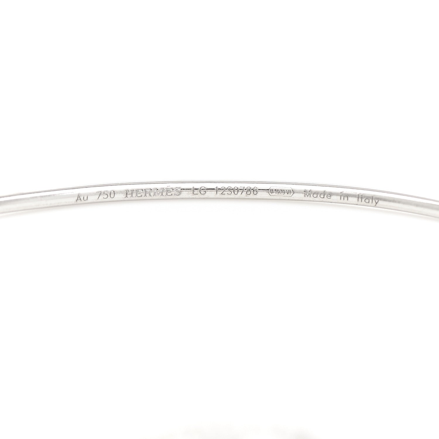 Hermes 18K White Gold Diamond PM Ronde Chaine d'Ancre Bracelet LG 6 of 6