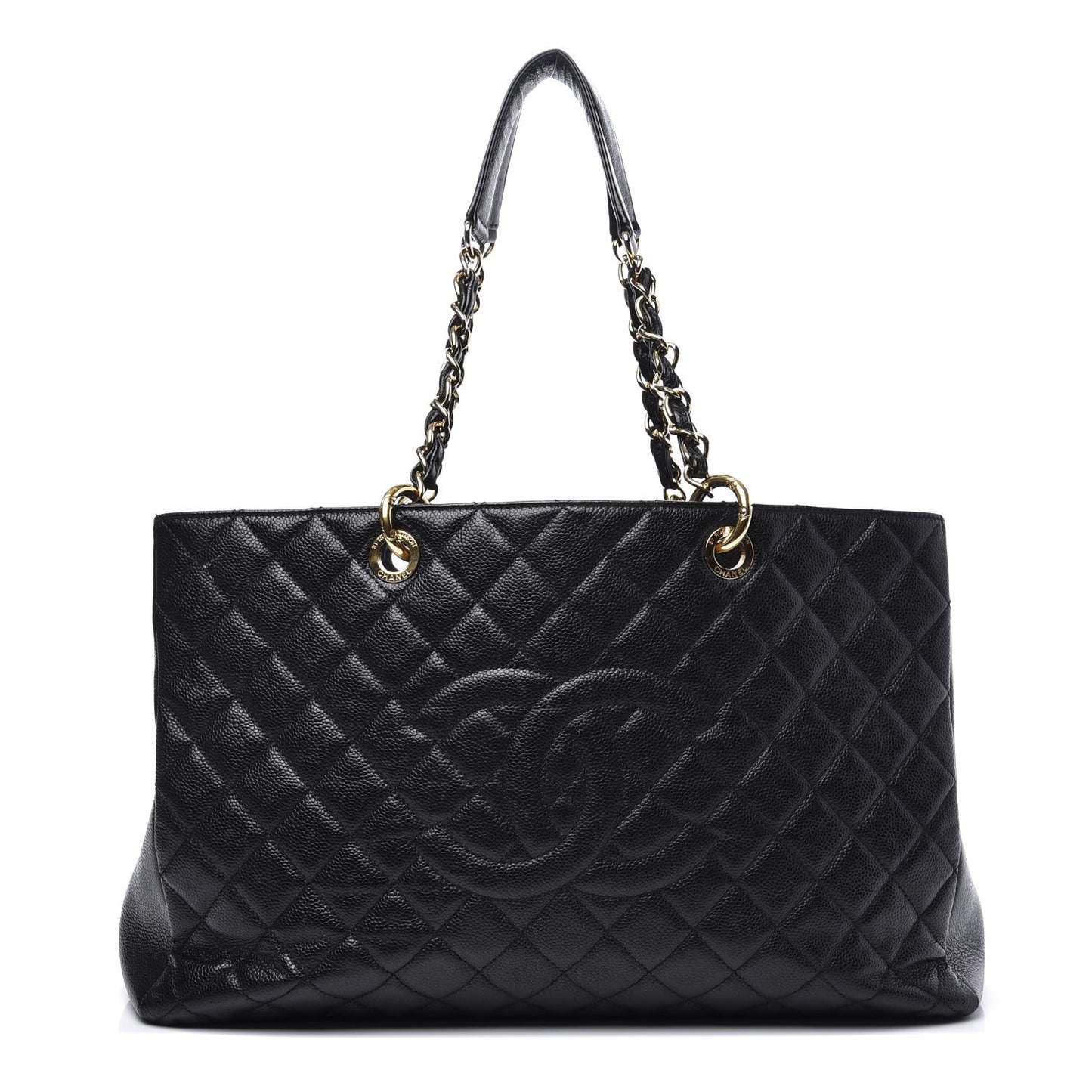 Caviar Quilted XL Grand Shopping Tote GST Black