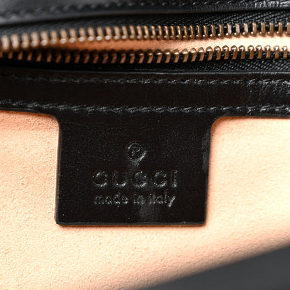 Gucci Calfskin Matelasse Small GG Marmont Shoulder Bag Black 6 of 10