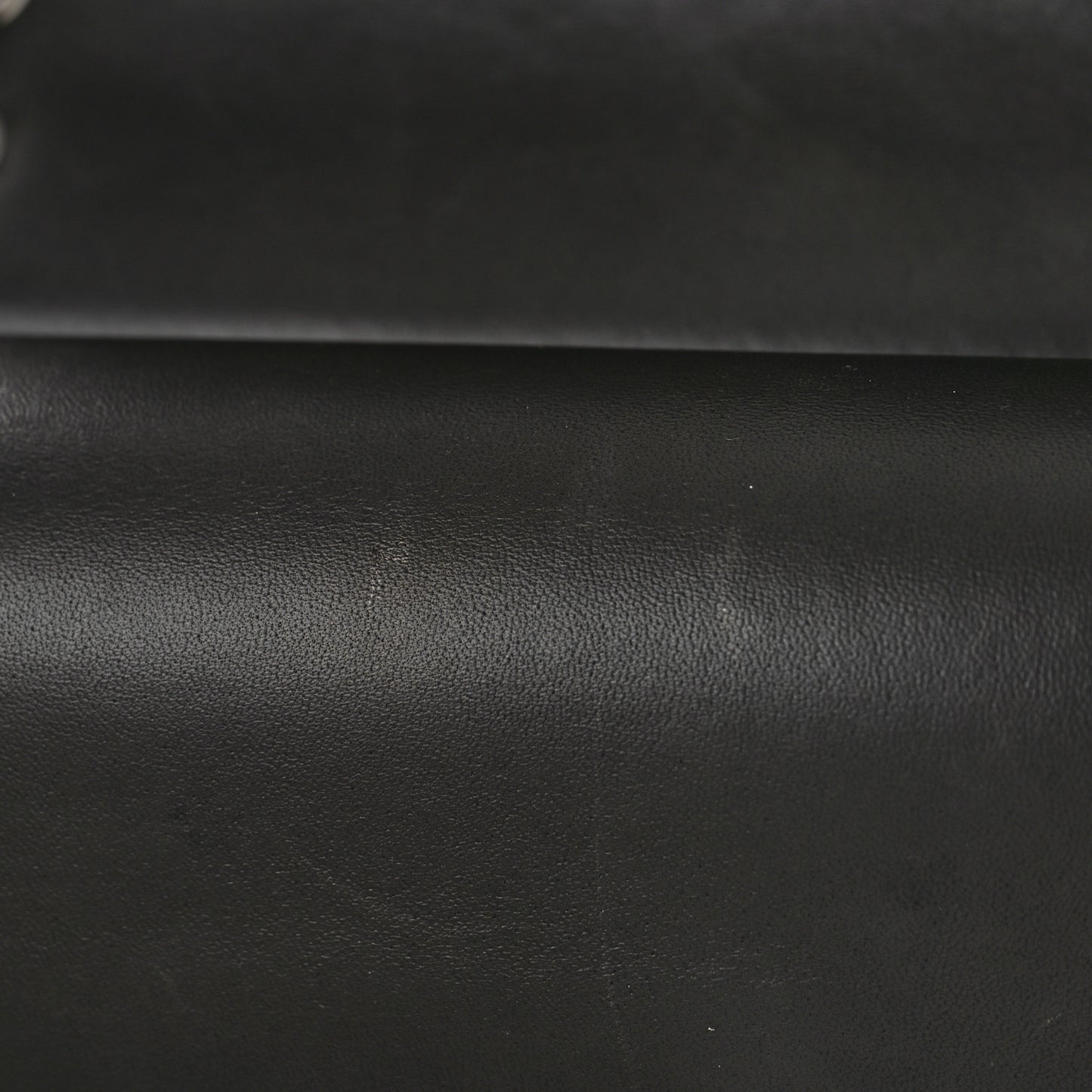 Lambskin Quilted Jumbo Double Flap Charcoal Grey