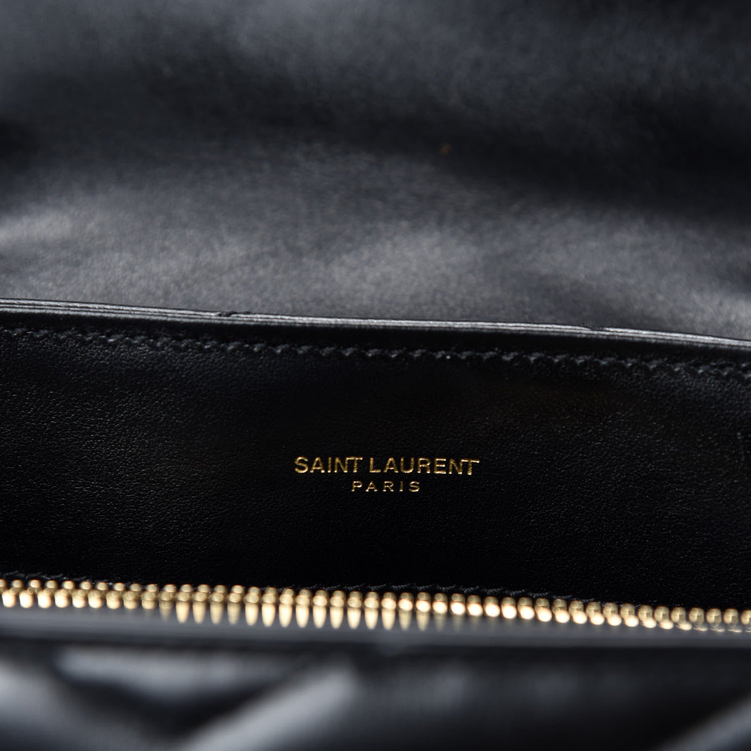 Saint Laurent Calfskin Y Quilted Monogram Medium Loulou Chain Satchel Black 13 of 15