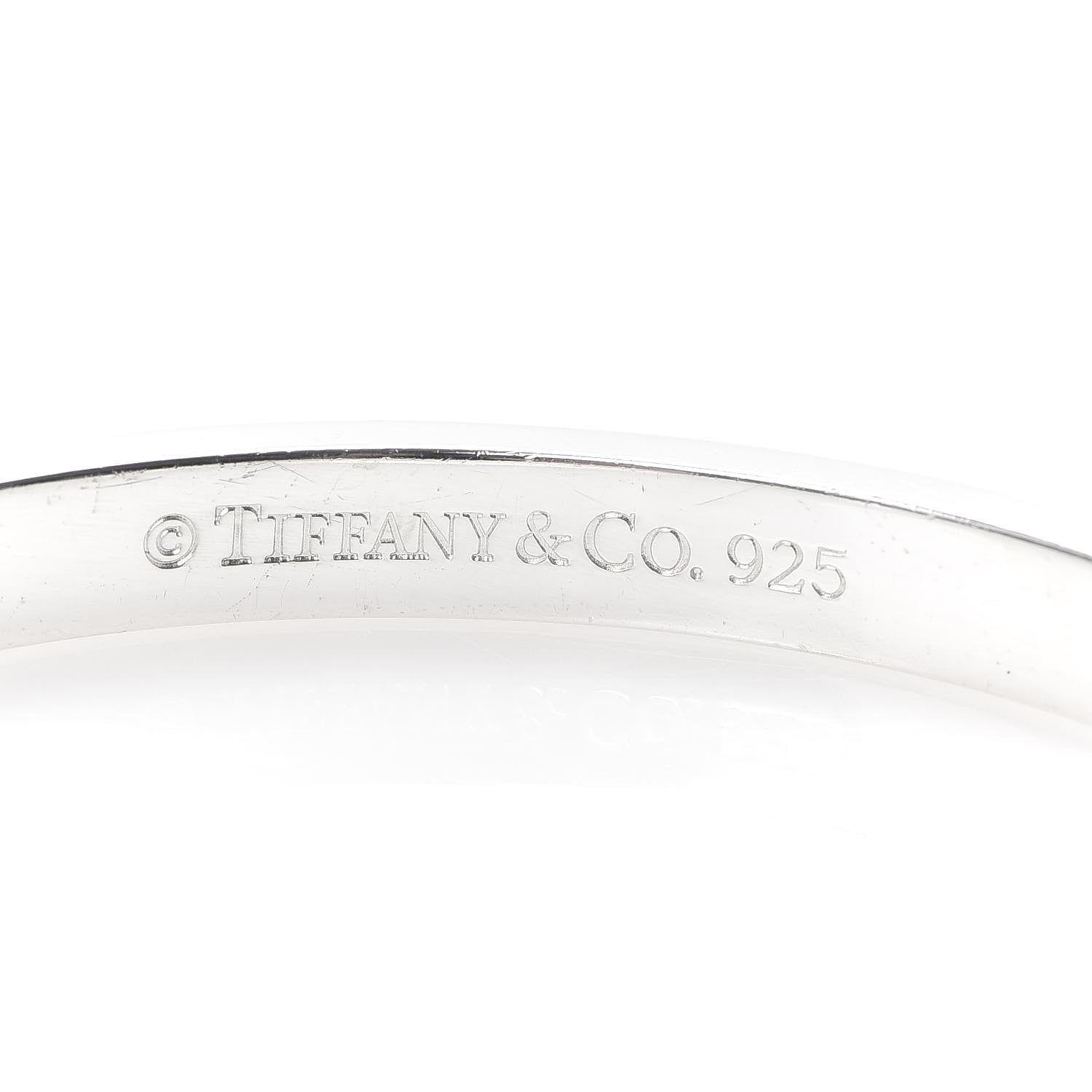 Tiffany Sterling Silver Notes Bangle Bracelet 4 of 5