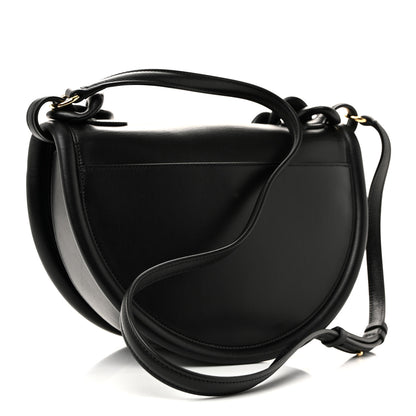 Salvatore Ferragamo Calfskin Aura Shoulder Bag Black 3 of 10