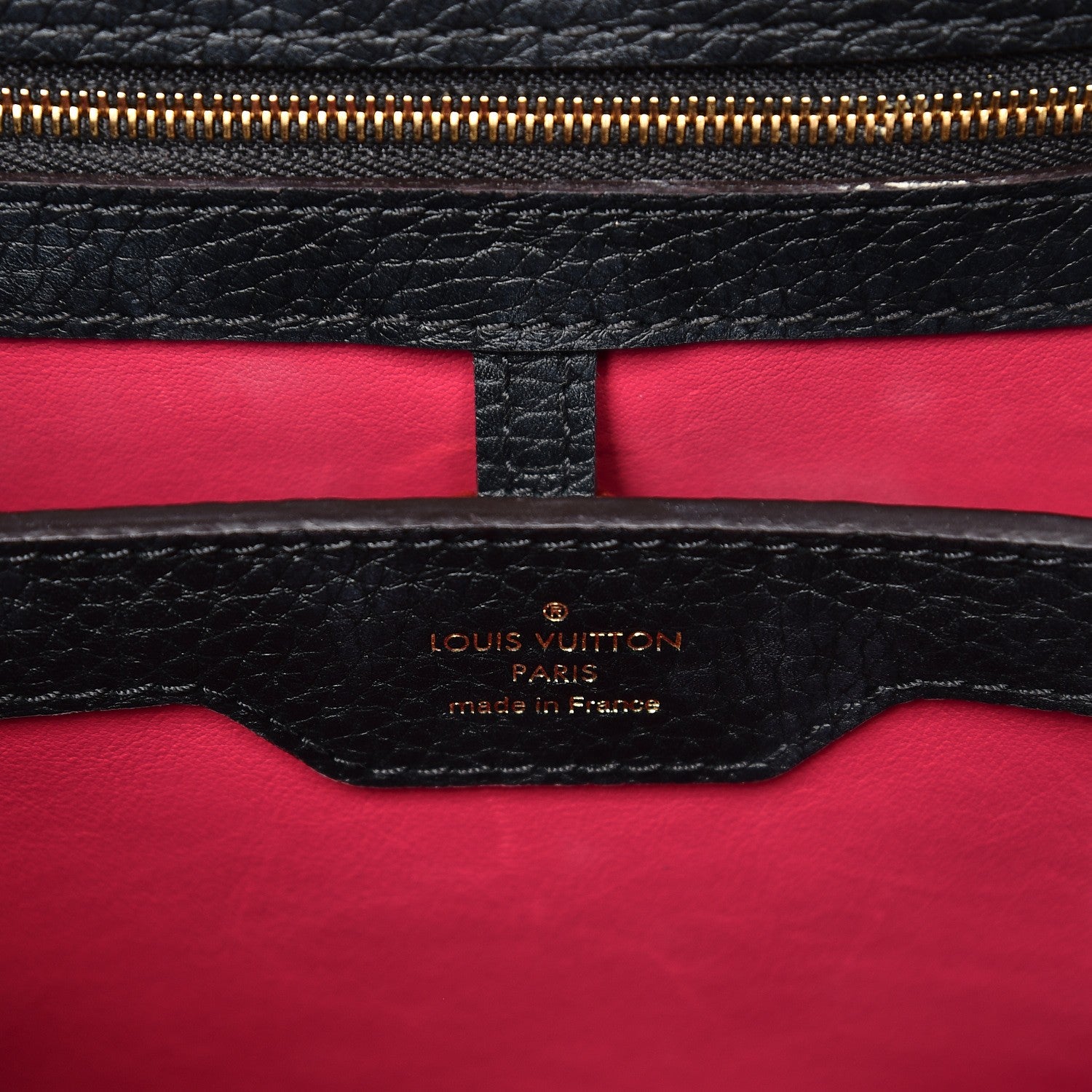 Louis Vuitton Taurillon Capucines PM Black 6 of 11