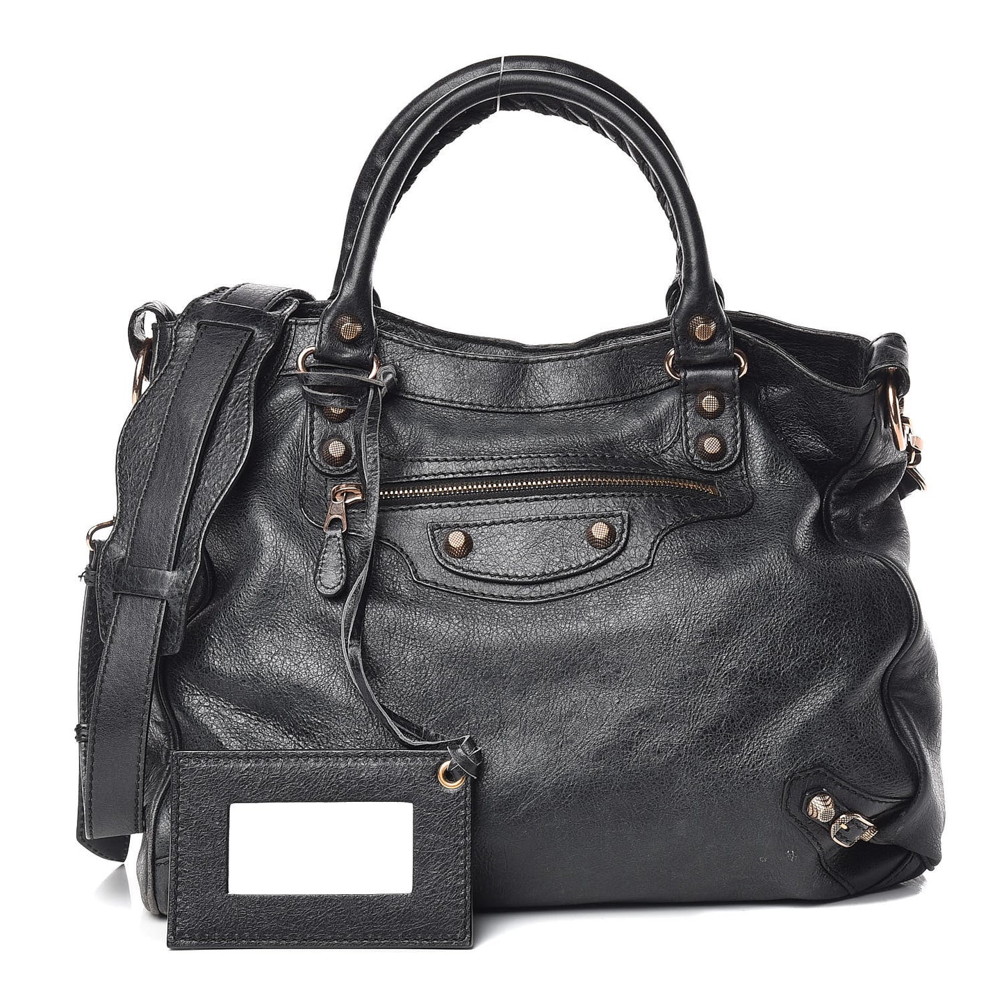 Agneau Giant 12 Rose Gold Hardware Velo Anthracite
