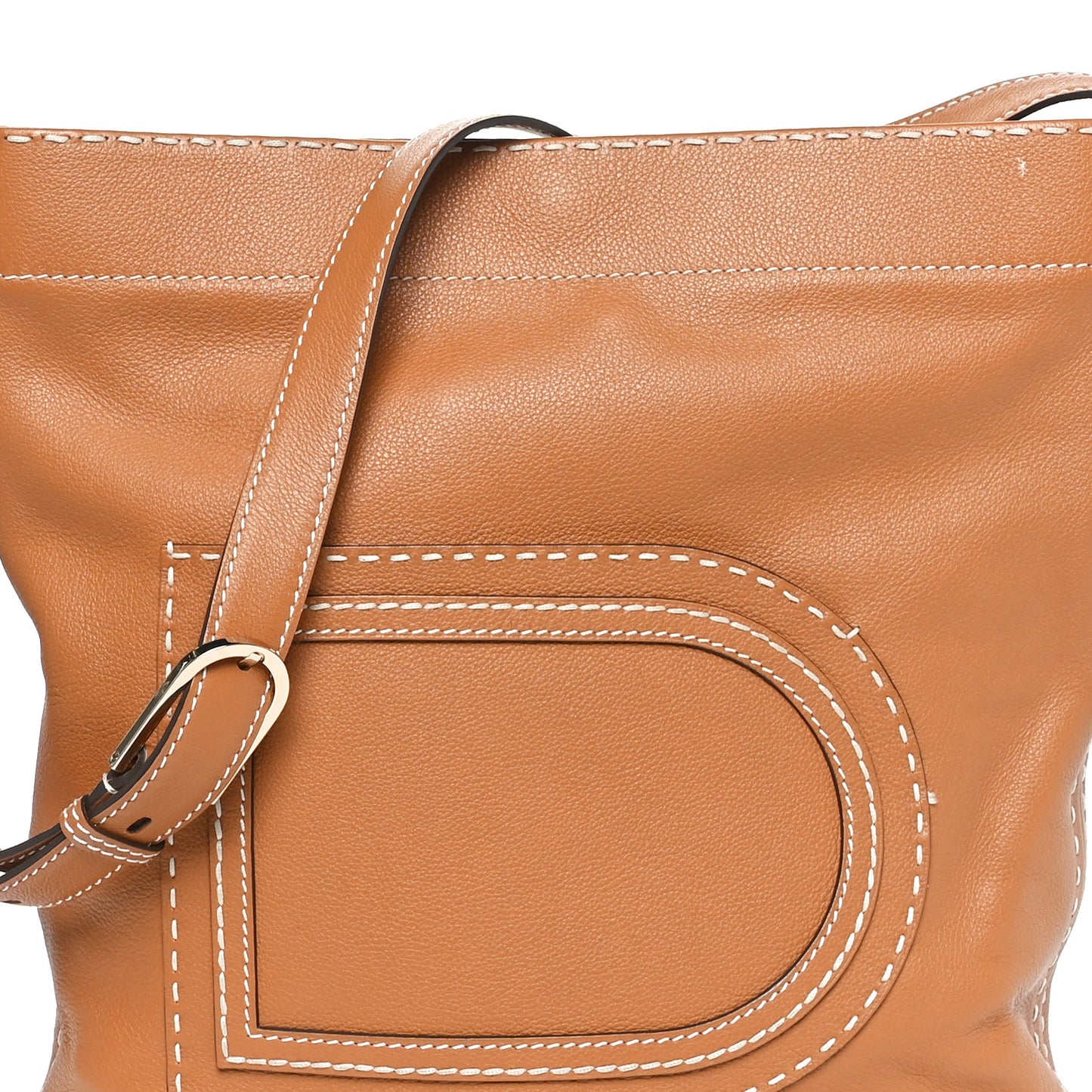 Taurillon Pin Surpique Bucket GM Vegetal Ivory